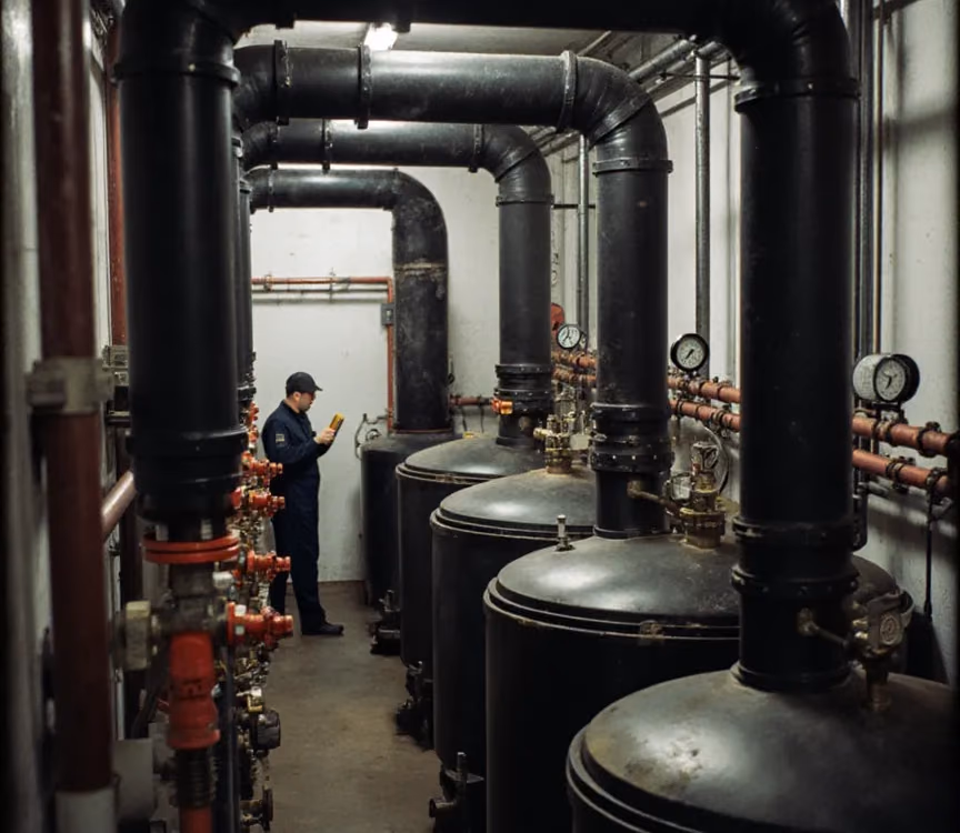 Chilled water piping and pump replacement