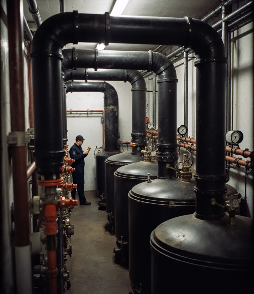 Chilled water piping and pump replacement